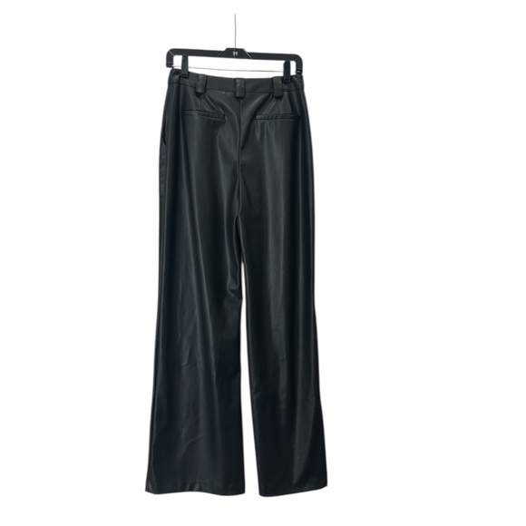 NWT $295 Ramy Brook Black Jace Faux Leather Pant Size 6 - Picture 6 of 12